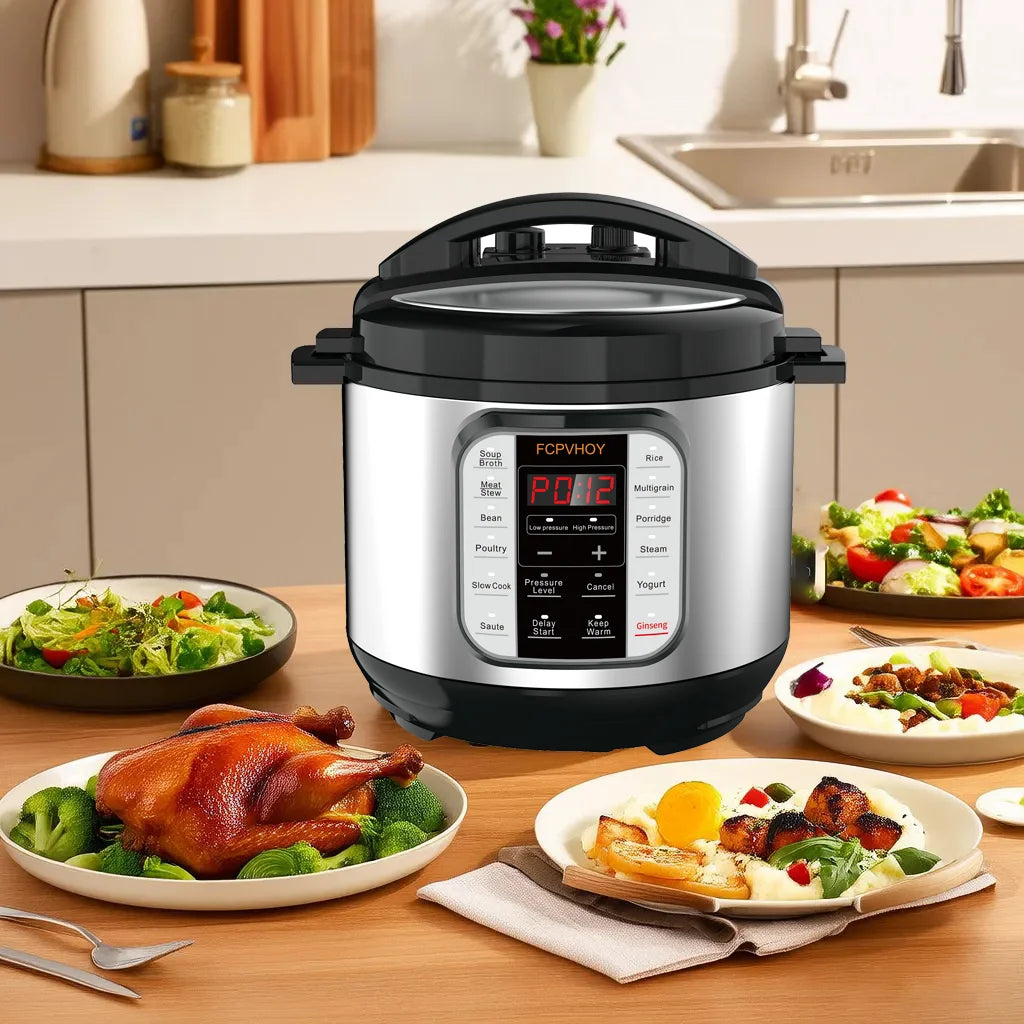 Twelve In One Electric Pressure Cooker With Steamer And Yogurt Maker