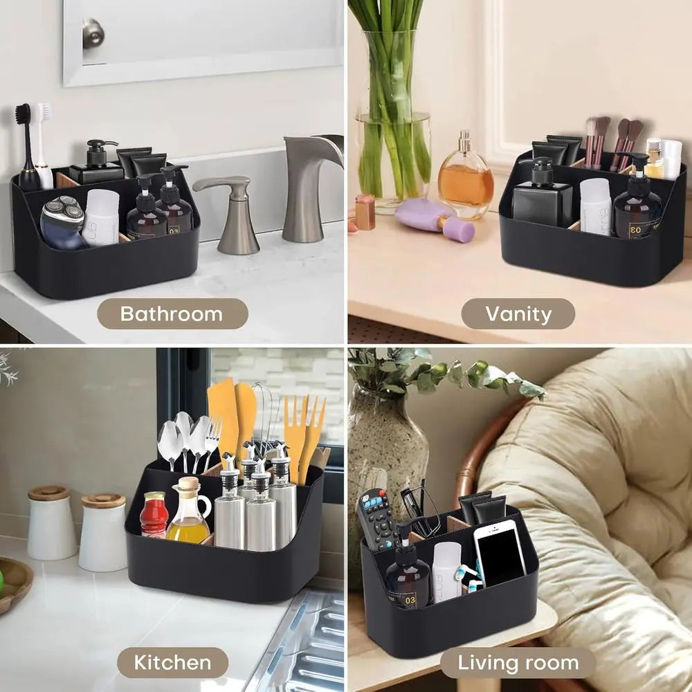 Electric Toothbrush Holders Bathrooms, Black Tooth Brushing Holder, Toothpaste Organizer Dividers, Bathroom Countertop Accessori