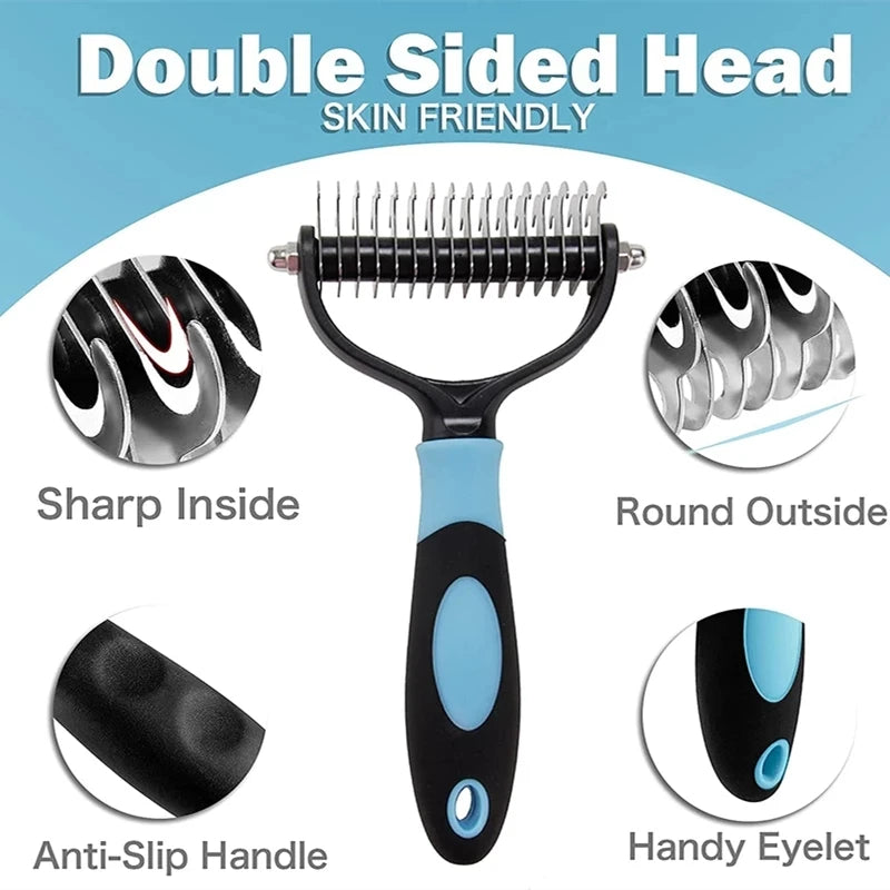 Professional Stainless Steel Dog Grooming Brush For Pets