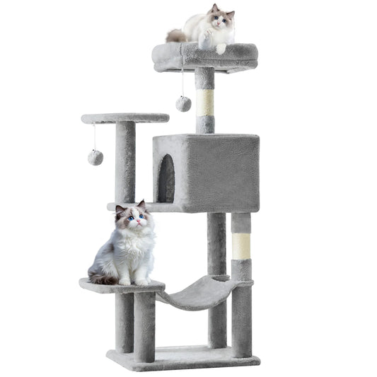 MCQ Four Tier Cat Tree Tower With Sisal Scratching Posts
