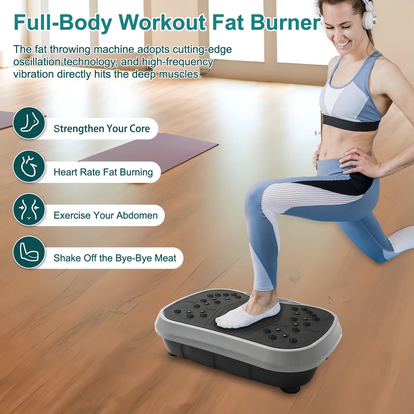 Fat Slinger Vibration Plate Exercise Machine For Whole Body Workout