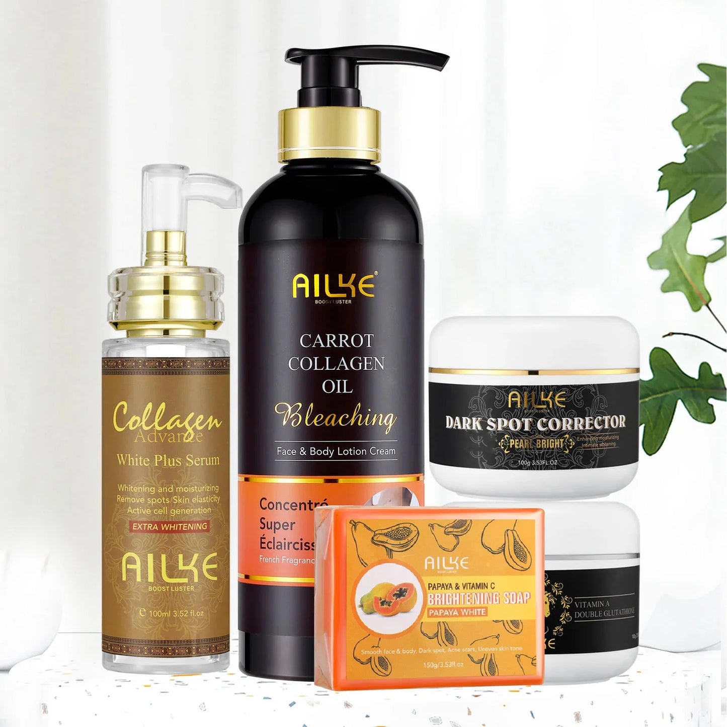 Ailke Whitening Skin Care Kit With Collagen And Natural Carotene