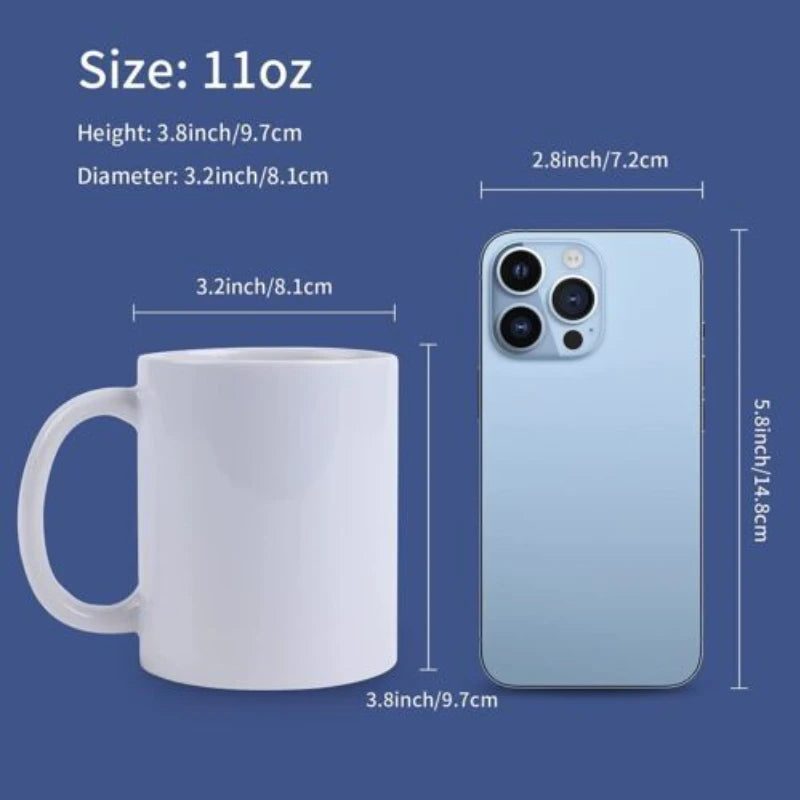 HTVRONT Ceramic Sublimation Mugs For Photo Printing