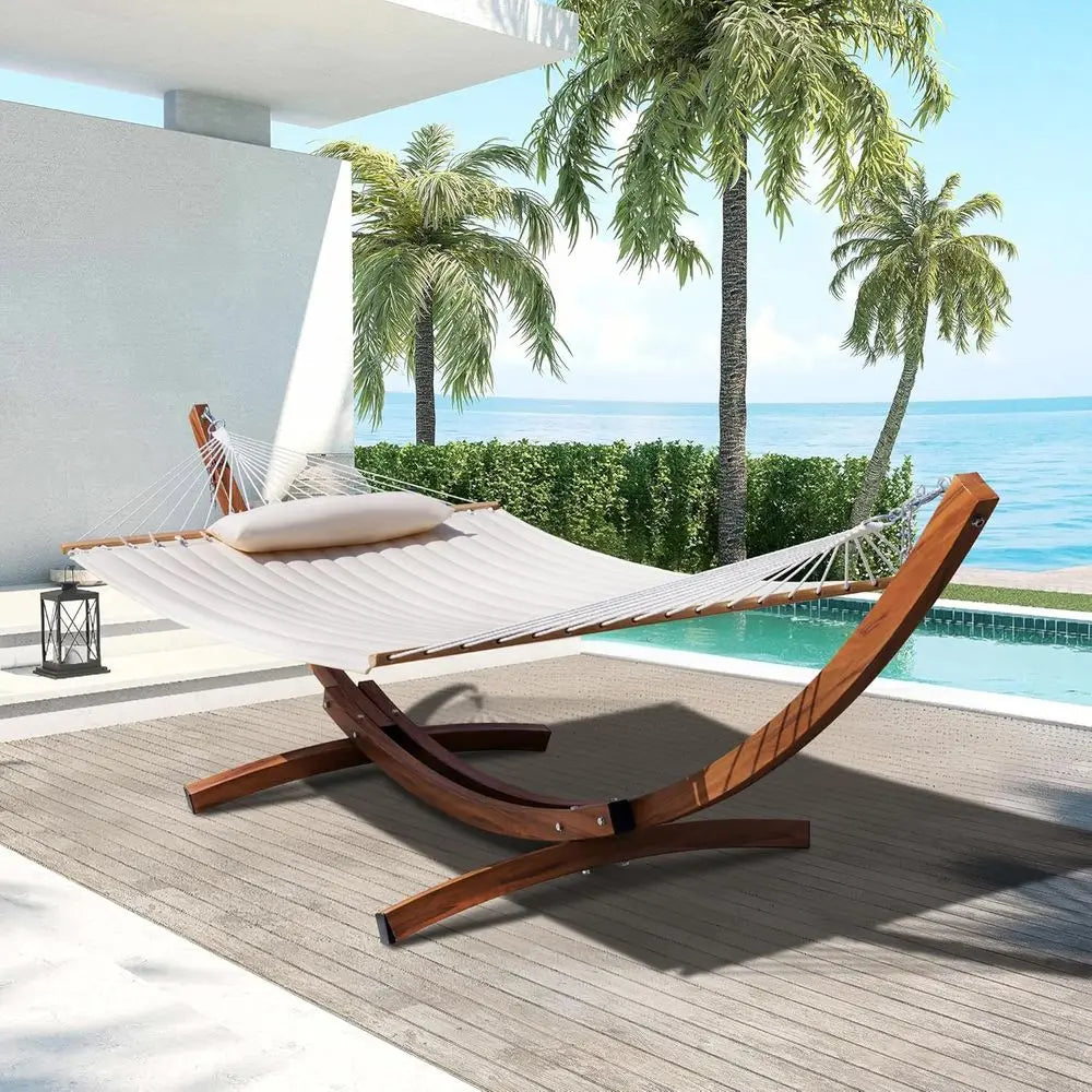 Heavy Duty Steel Hammock Stand with Chains for Two People