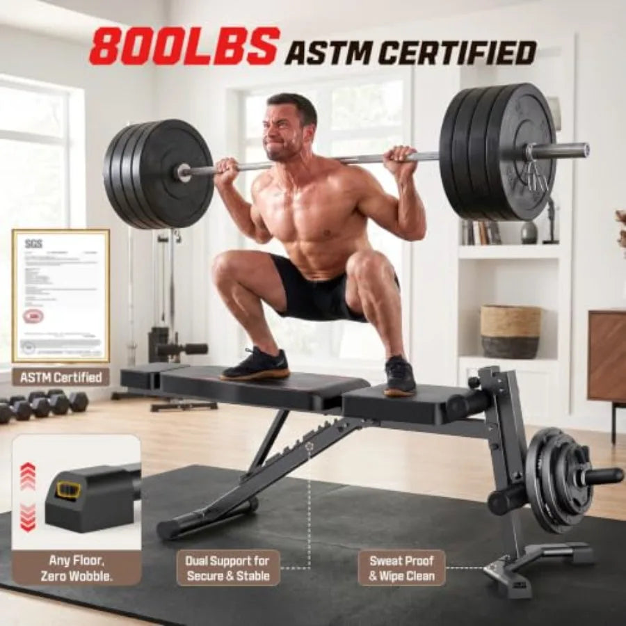 Adjustable Weight Bench With Leg Extension And Preacher Curl Pad
