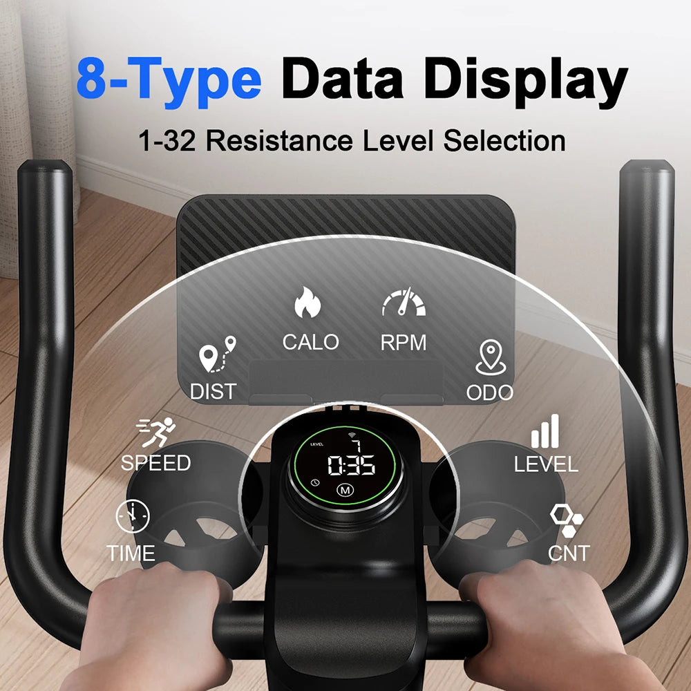 Superun 32 Level Magnetic Resistance Exercise Bike For Home Workouts