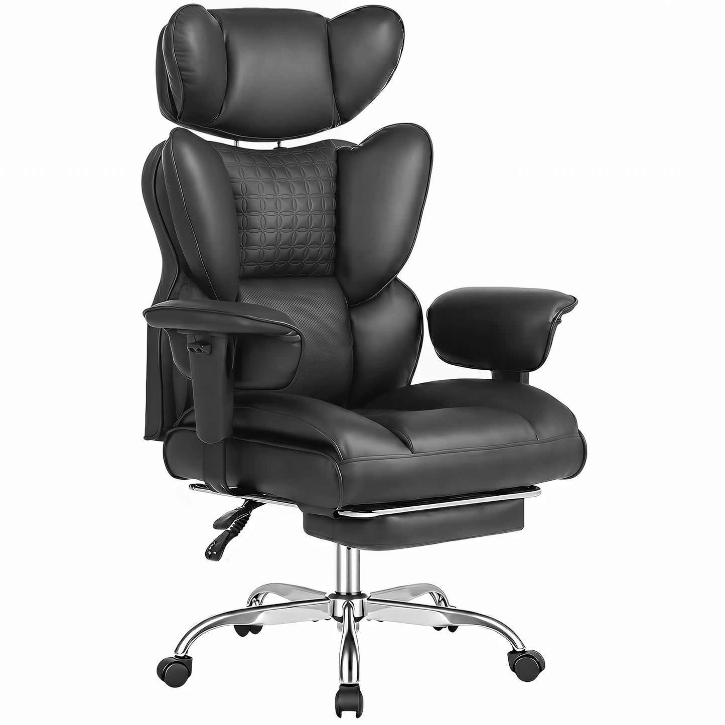 JHK Ergonomic Adjustable Armrests Gaming Chair With Pocket Leather