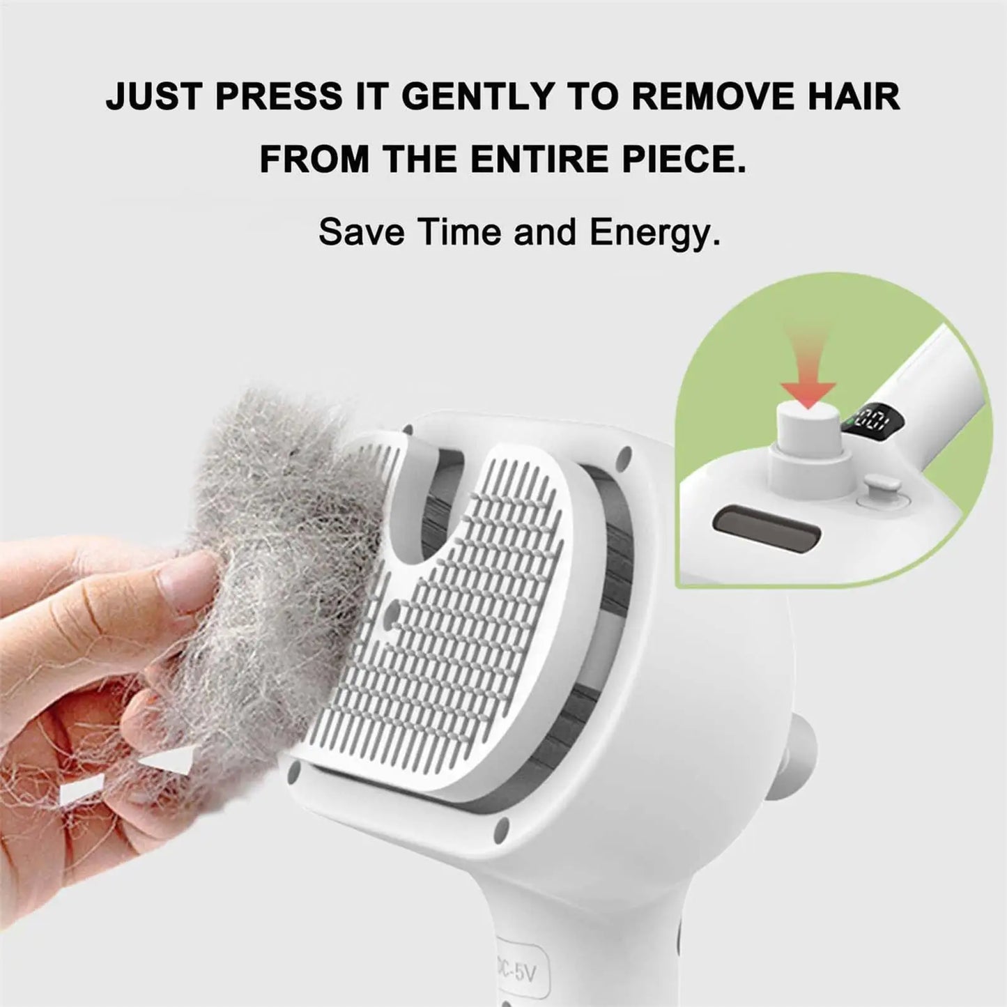 Steamy Dog Brush Electric Spray Cat Hair Massager For Grooming
