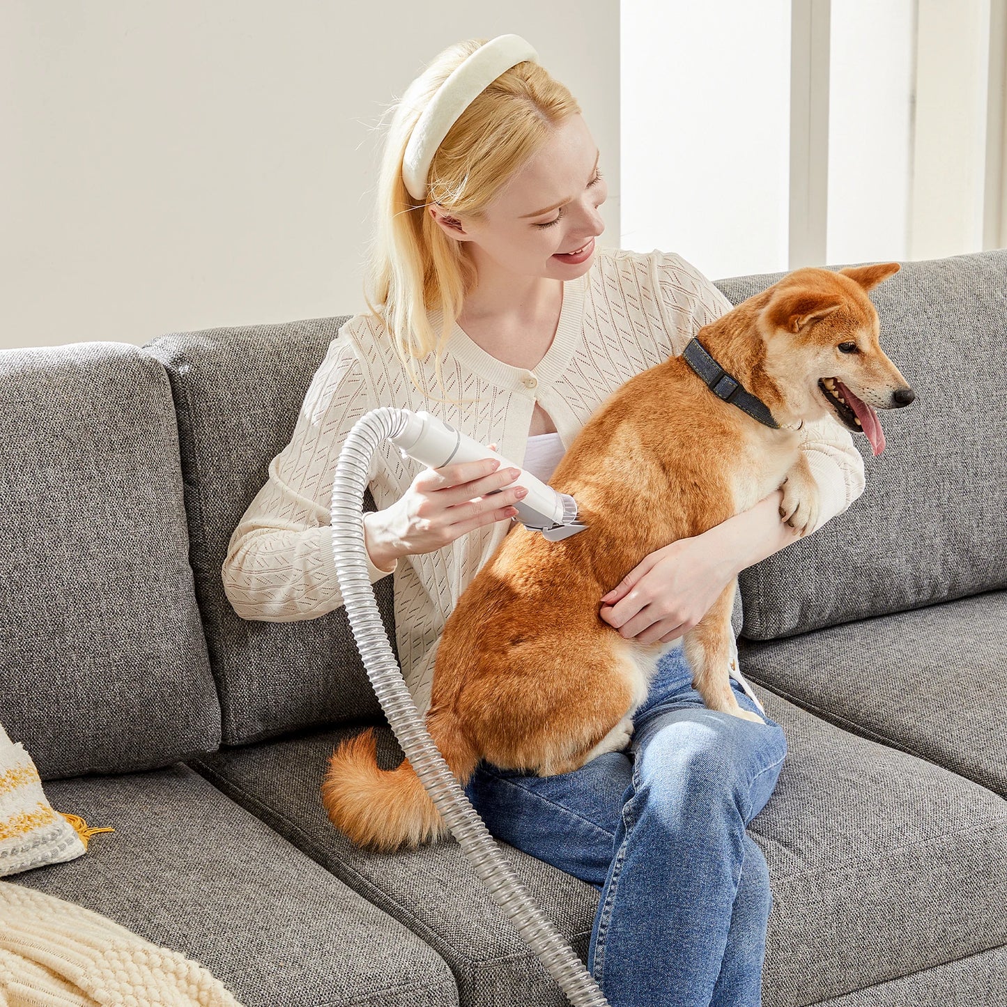 Professional Pet Grooming Vacuum Kit With Cordless Clippers For Pets