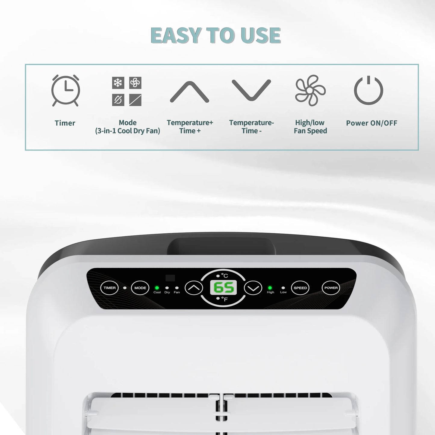 Shinco 8,000 BTU Portable Air Conditioner 3 In 1 Cooling