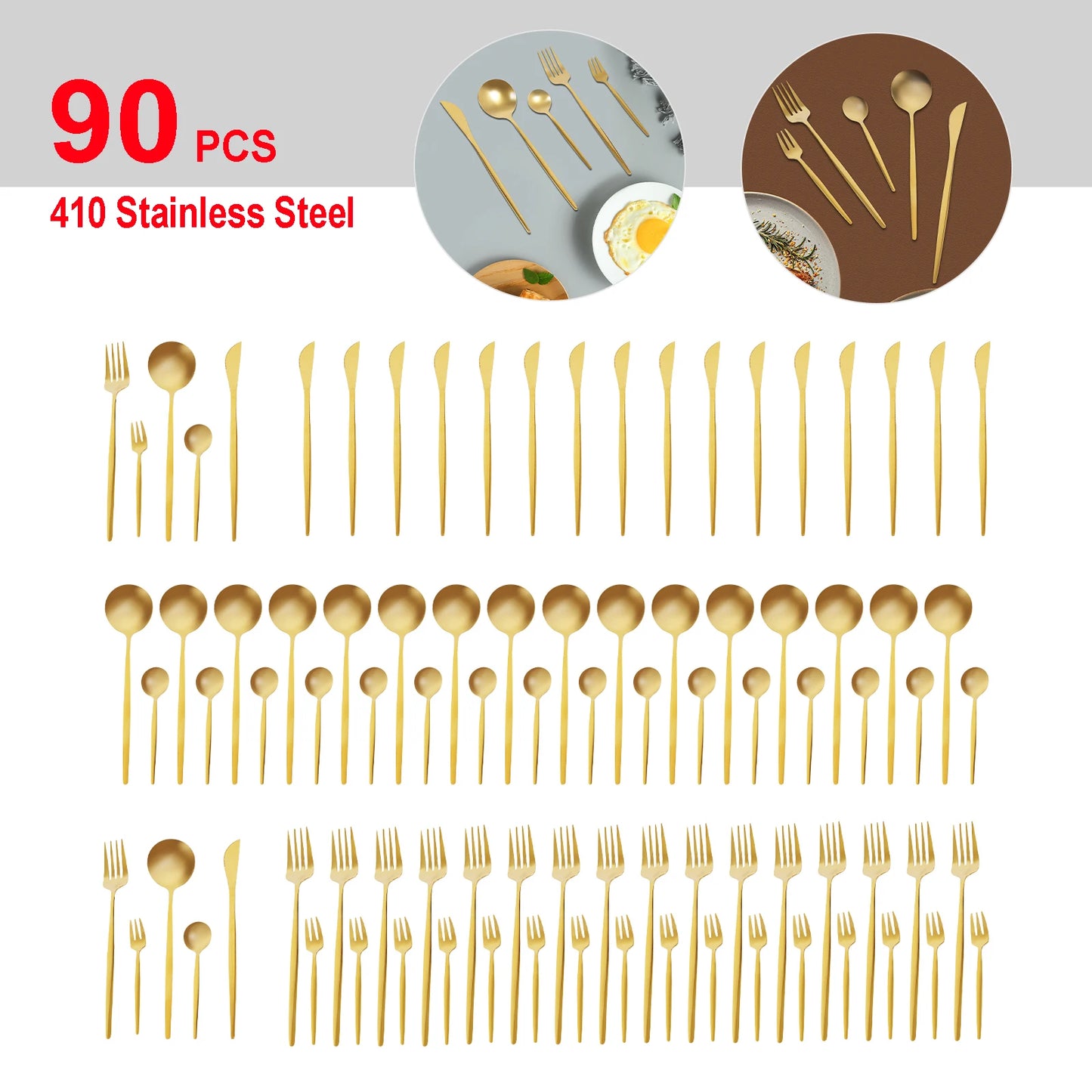Stainless Steel Flatware Set Heavy Duty For Wedding Buffets