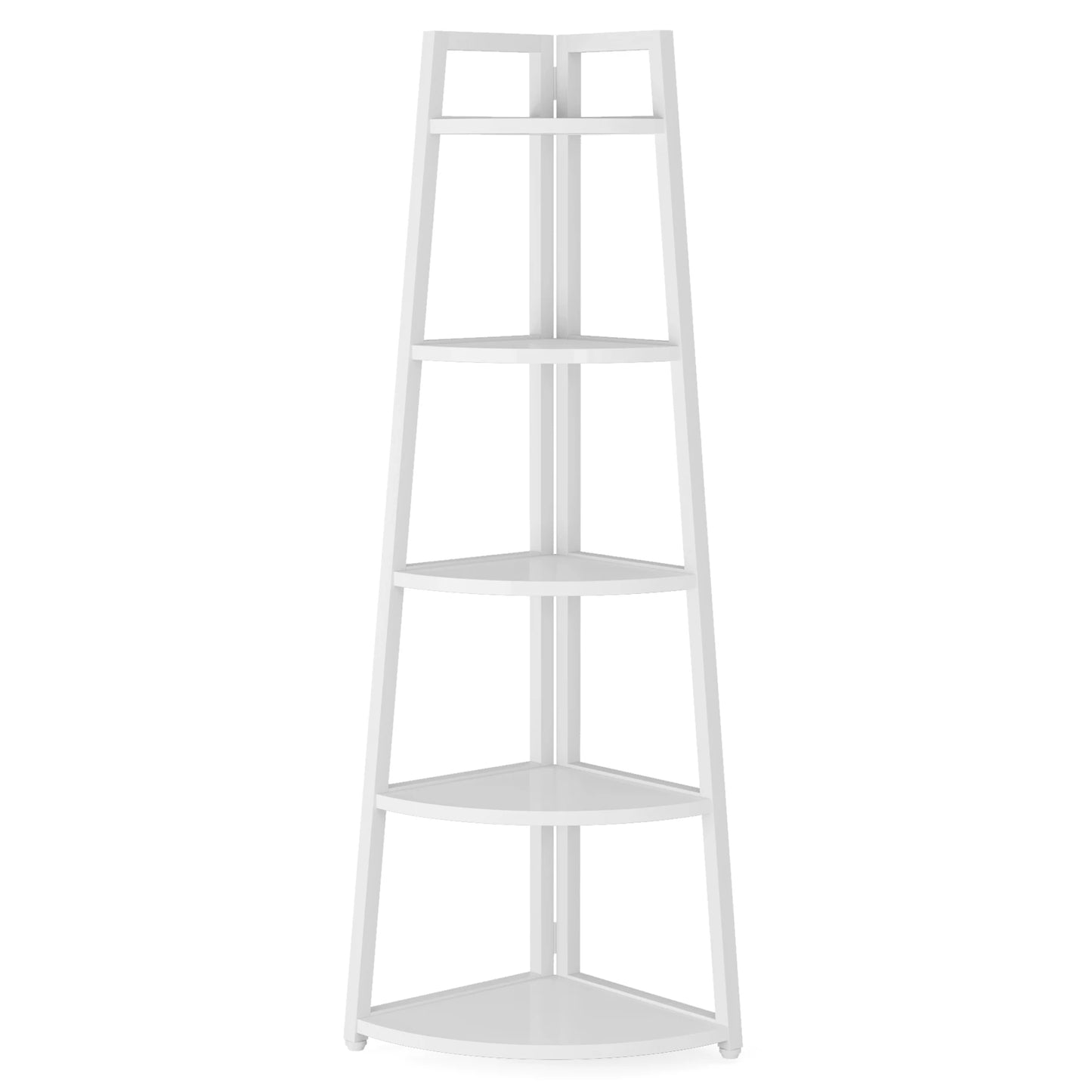 Tribesigns 5 Tier Corner Wood Bookshelf Organizer For Home
