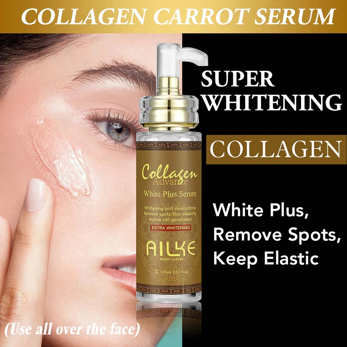 Ailke Whitening Skin Care Kit With Collagen And Natural Carotene