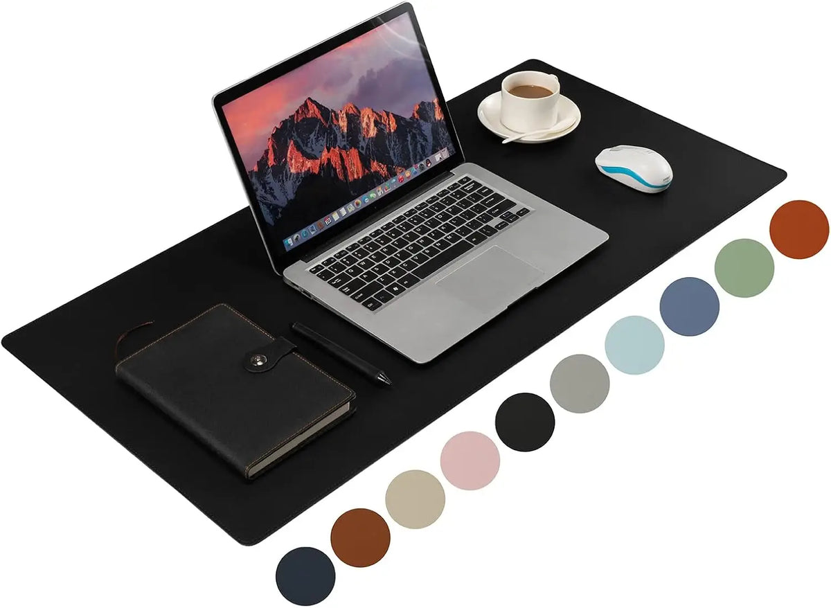 Waterproof PU Leather Desk Mat For Mouse Control And Writing