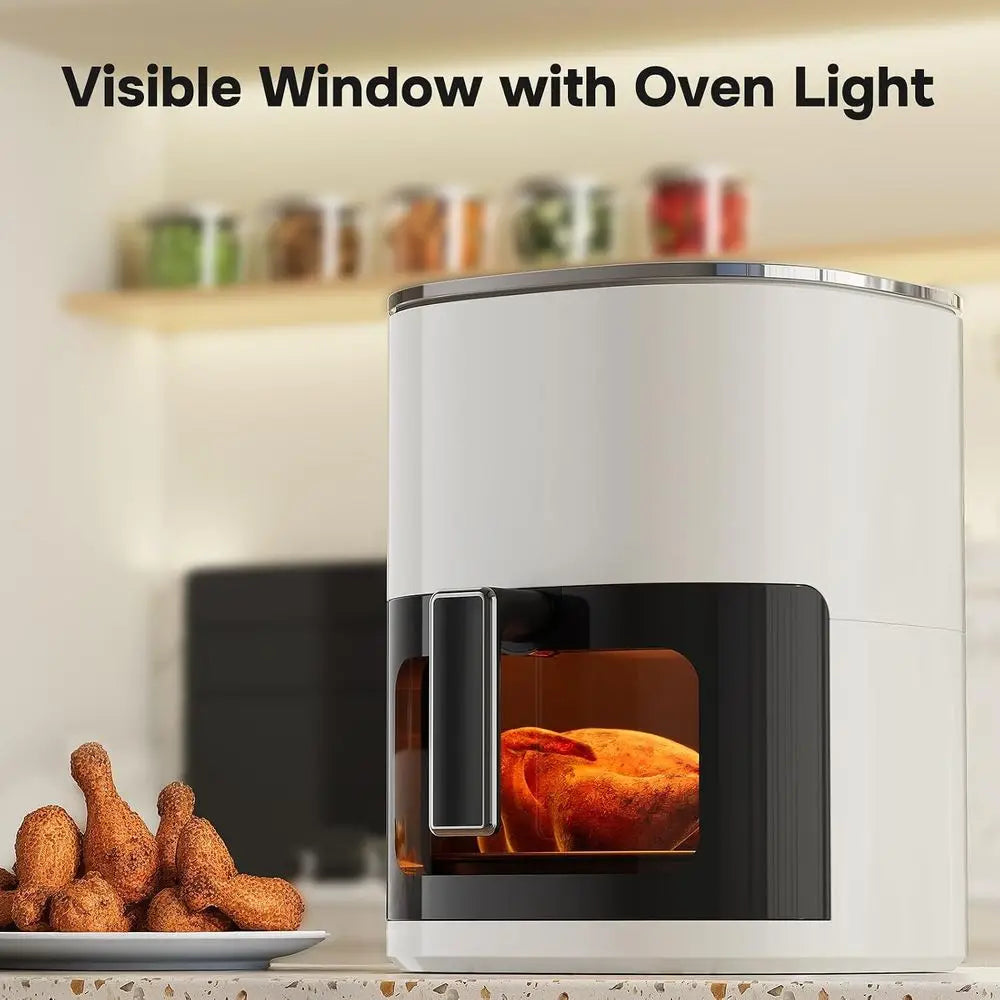 iPower Air ryer - 6.34 QT Digital Airryer with 12 Presets unctions and Visible Window, Nonstick and Dishwasher-Sae Basket, 1700