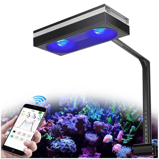 PopBloom RL90 RL180 WiFi Full Spectrum Marine LED light, Saltwater Aquarium Led Lamp for Reef Coral SPS/LPS Marine Aquarium Tank