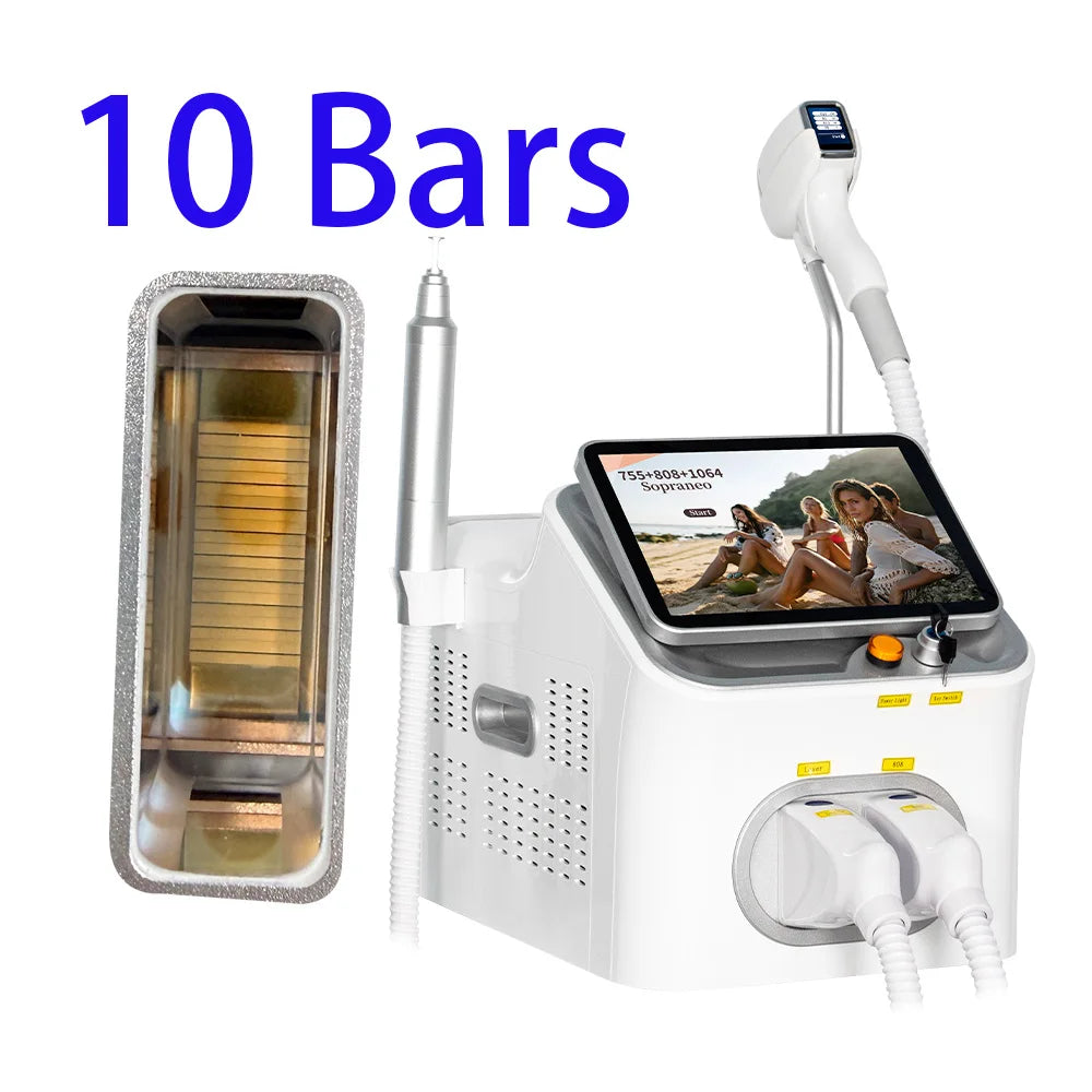 Professional Diode Hair Removal and Picosecond Tattoo Device