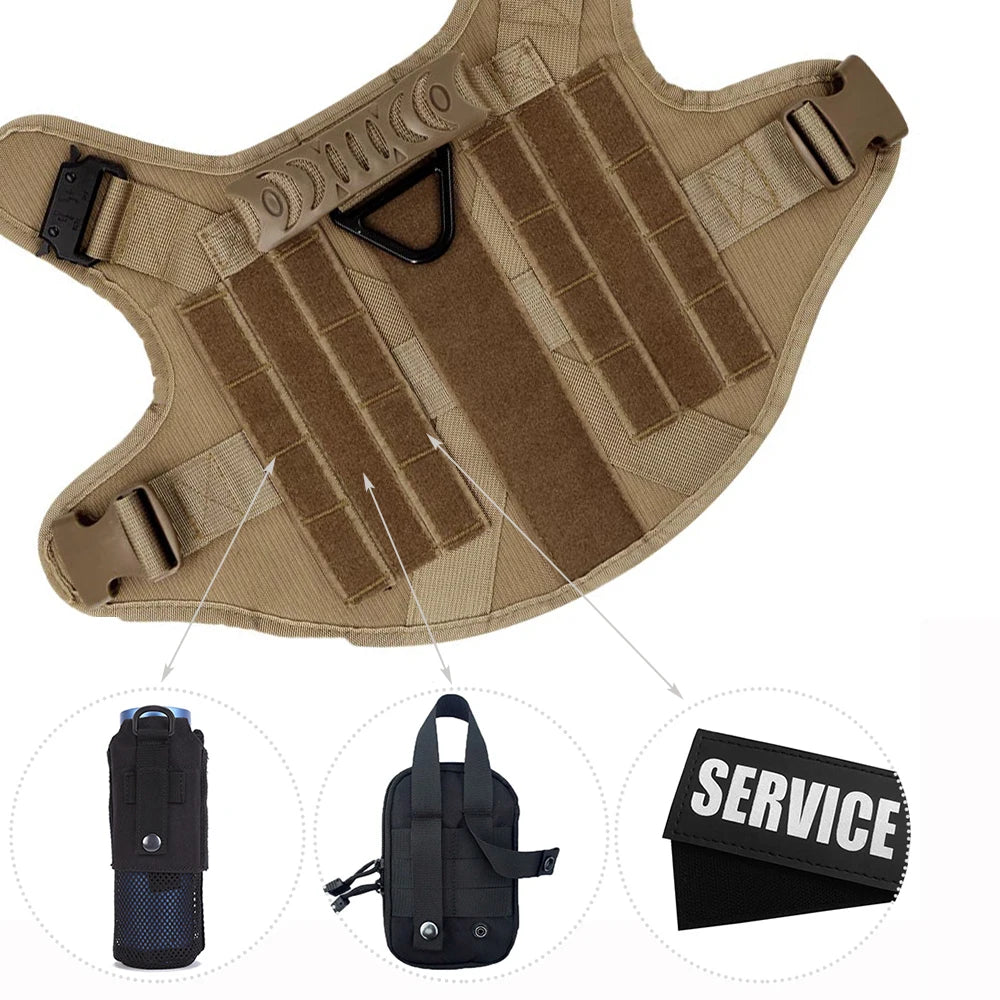 Padded Nylon Dog Harness And Leash Set For Training And Walking