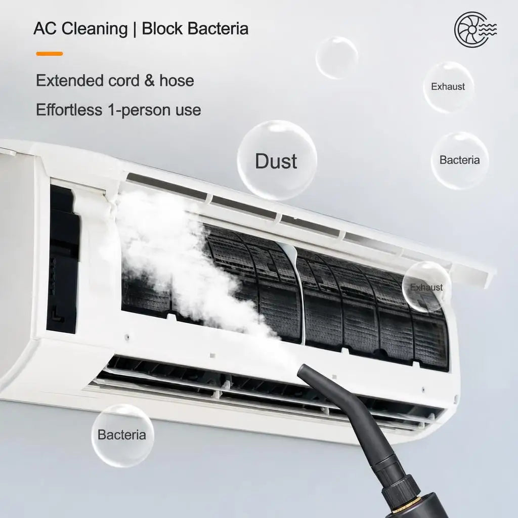 110V Portable Handheld Steam Cleaning 2500W High Pressure Cleaning Machine High Temperature Steam Cleaner With Multiple Accessories US Plug