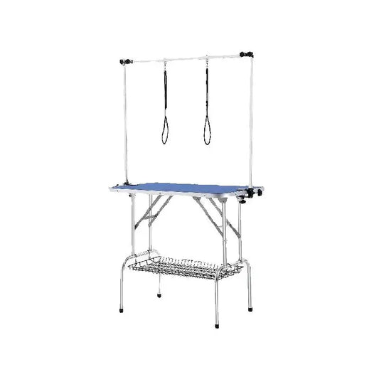 SucceBuy Stainless Steel Pet Grooming Table With Arms For Dogs
