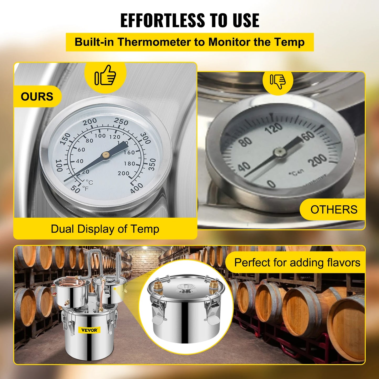 Succebuy Professional Stainless Steel Alcohol Distiller For Home Use