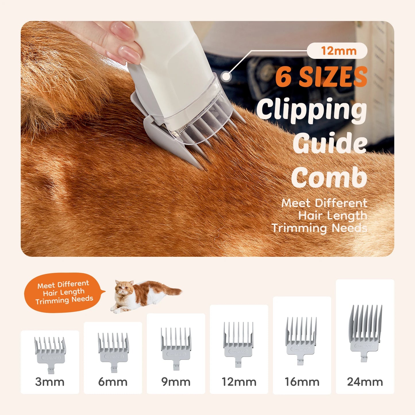 Professional Pet Grooming Vacuum Kit With Cordless Clippers For Pets