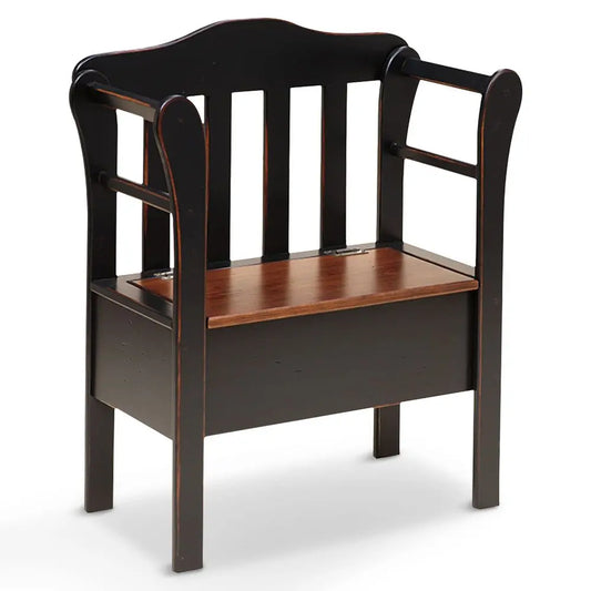 Classics Bench with Storage Small Wooden Storage Bench for Entryway, Hallway, Mudroom, Farmhouse, Bedroom, amp Living Room, Ami