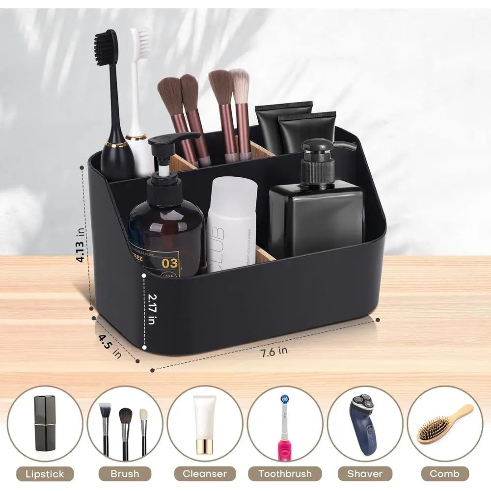 Electric Toothbrush Holders Bathrooms, Black Tooth Brushing Holder, Toothpaste Organizer Dividers, Bathroom Countertop Accessori