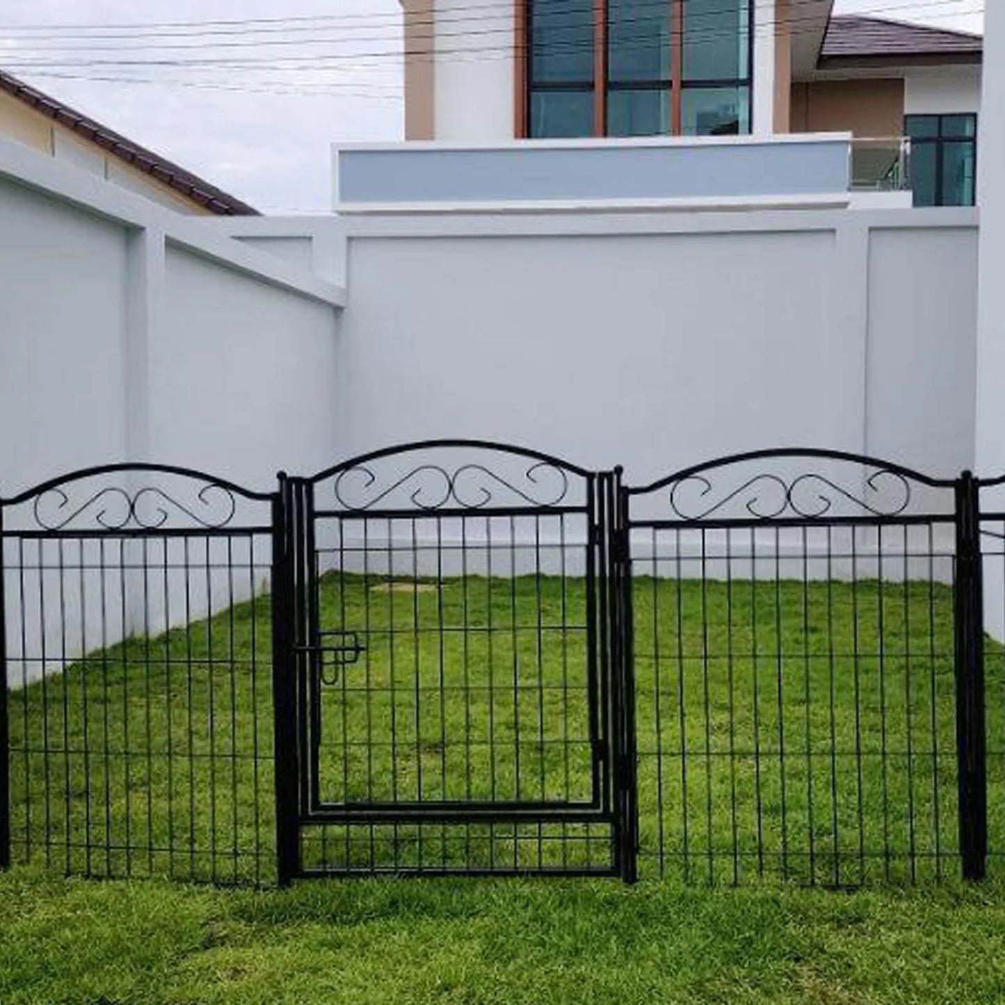 BORWART Heavy Duty Dog Playpen, 8-Panel Wire Fence With Door