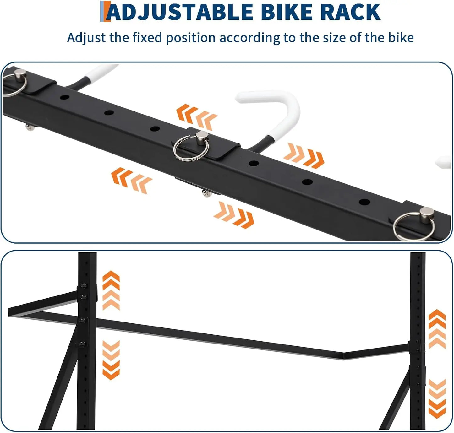 HiMISS Freestanding 5 Bike Garage Storage Rack, Vertical Stand
