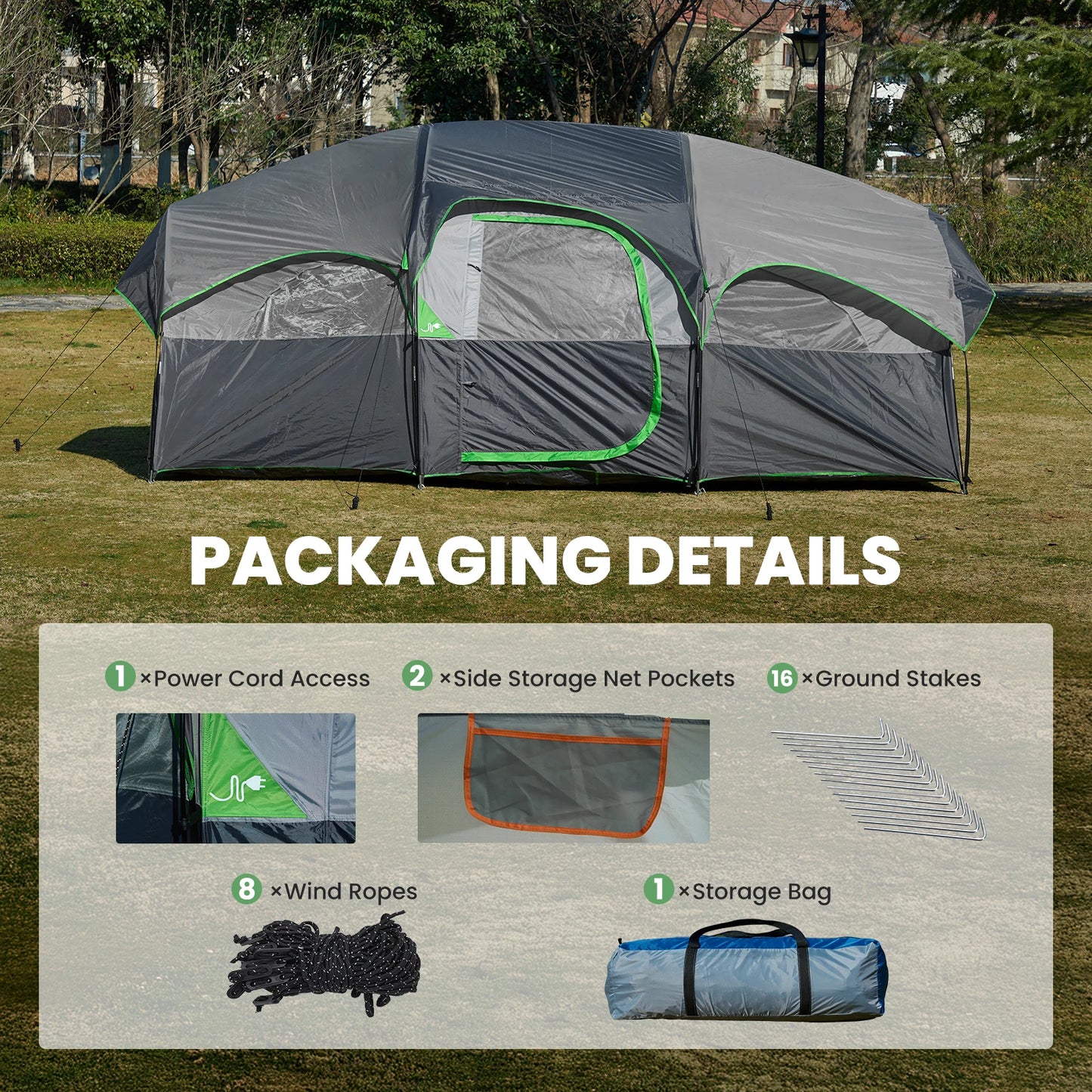 Outdoor Quick Setup Waterproof Dome Tent For Camping