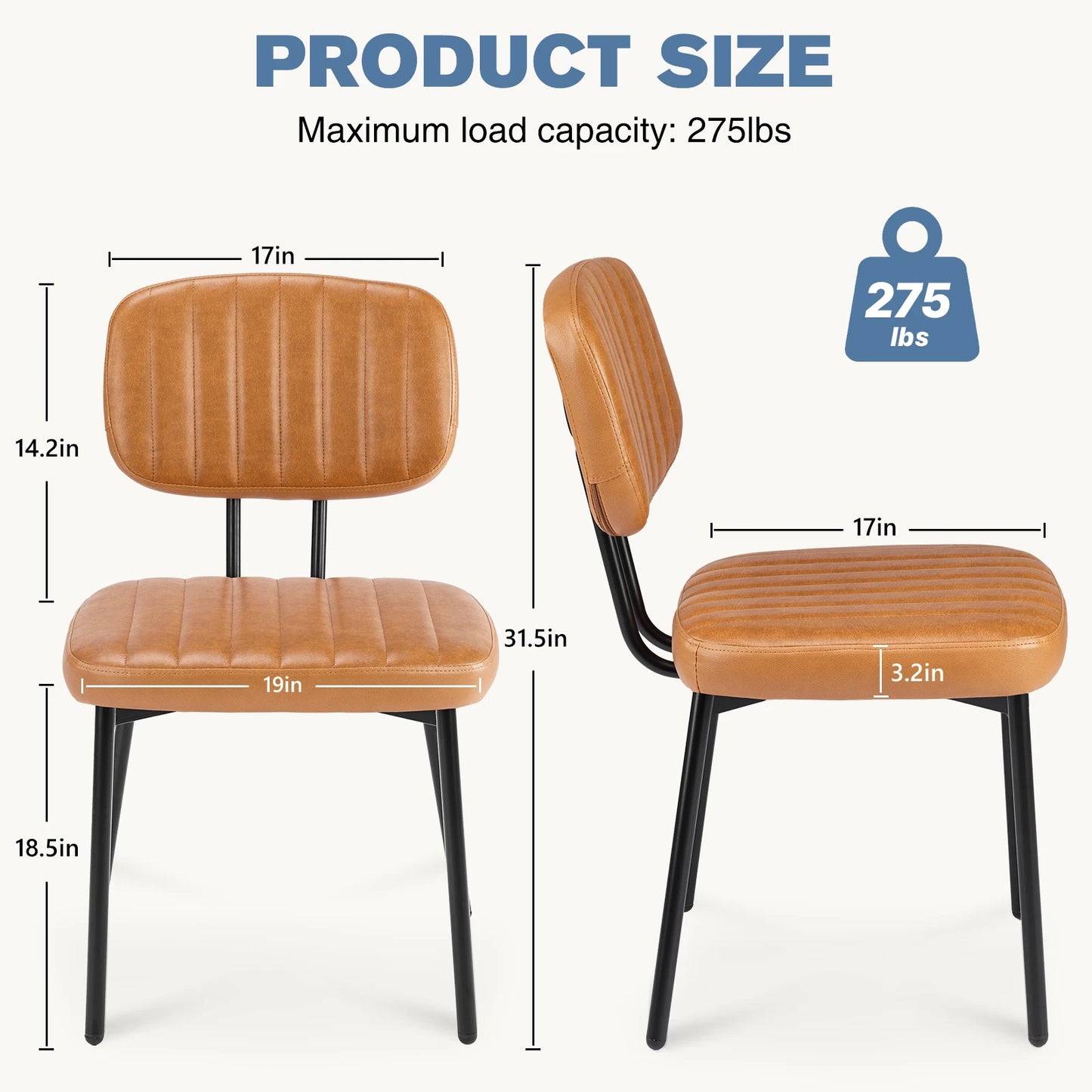 MCQ Ergonomic PU Leather Office Chair With Metal Frame