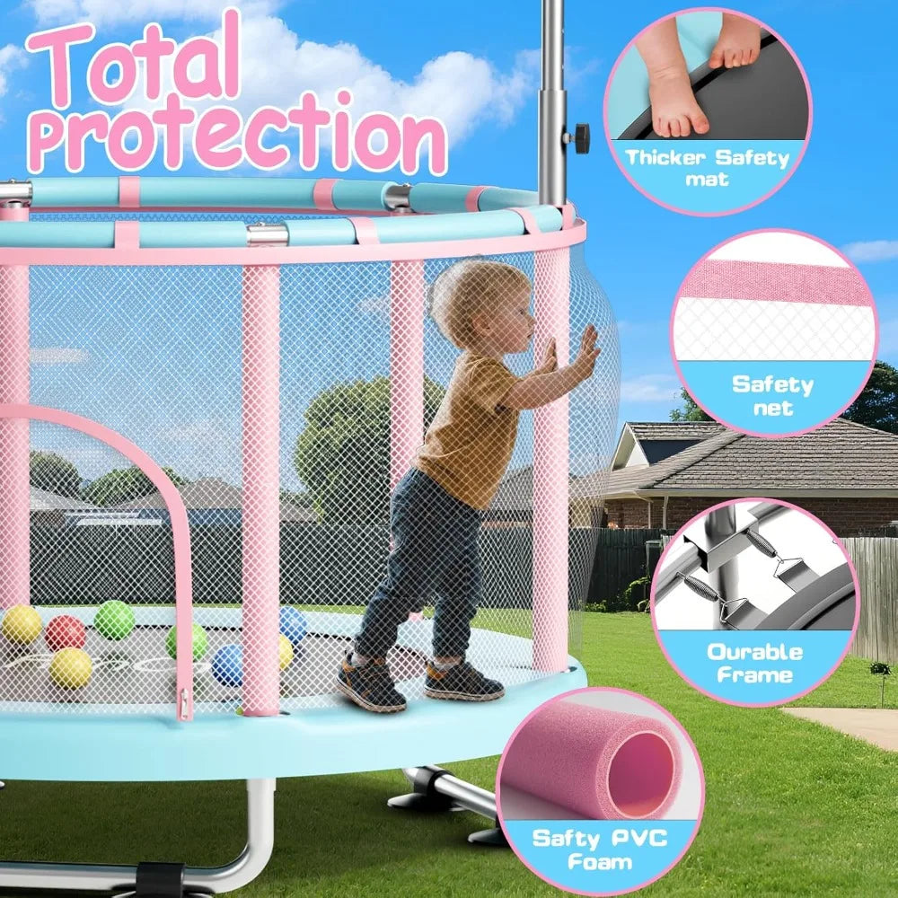 Ytyin Kids Mini Trampoline With Safety Swing Handle