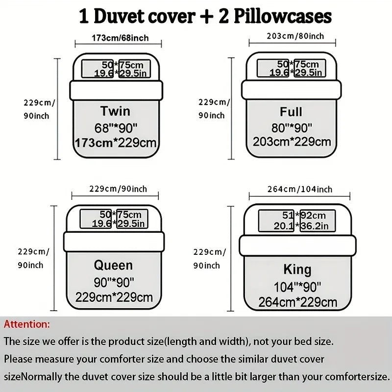 Safndot Digital Print Quilt Cover Set Four Seasons
