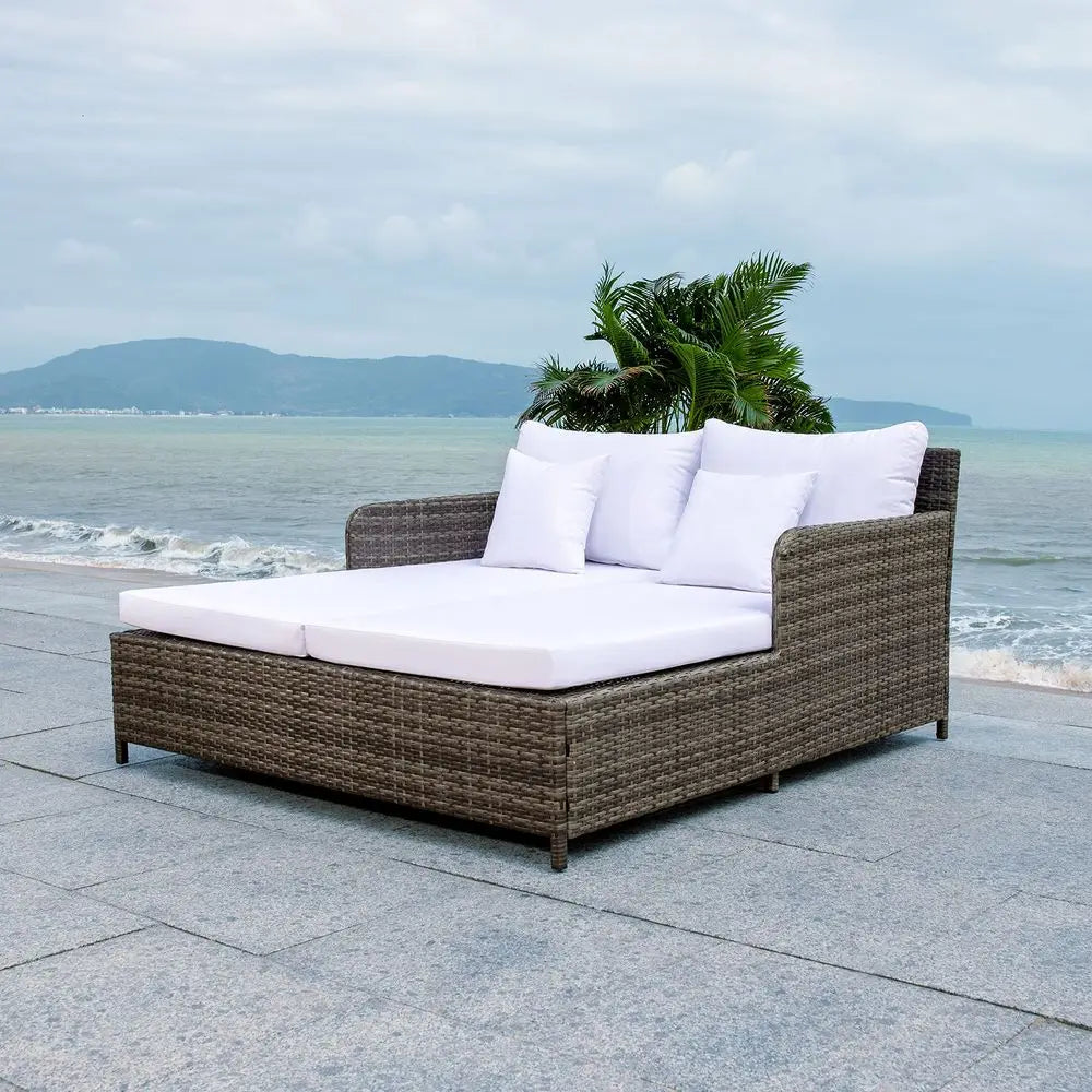 Outdoor Collection Cadeo Grey Brown White Cushion Daybed PAT7500C