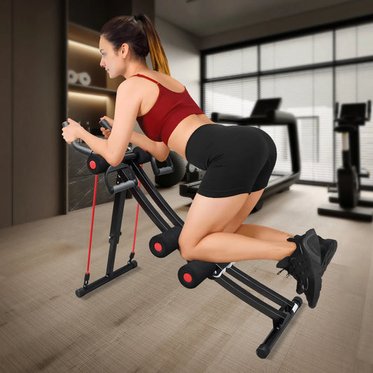 Foldable Ab Machine With LCD Display For Home Abdominal Trainer
