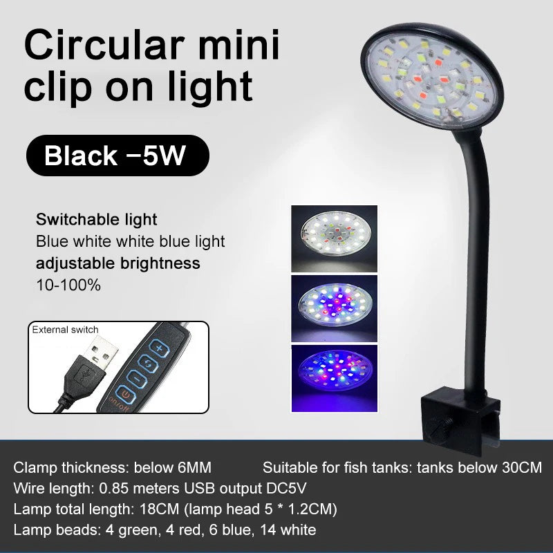 WITZIO Full Spectrum LED Aquarium Light With 360 Degree Rotation