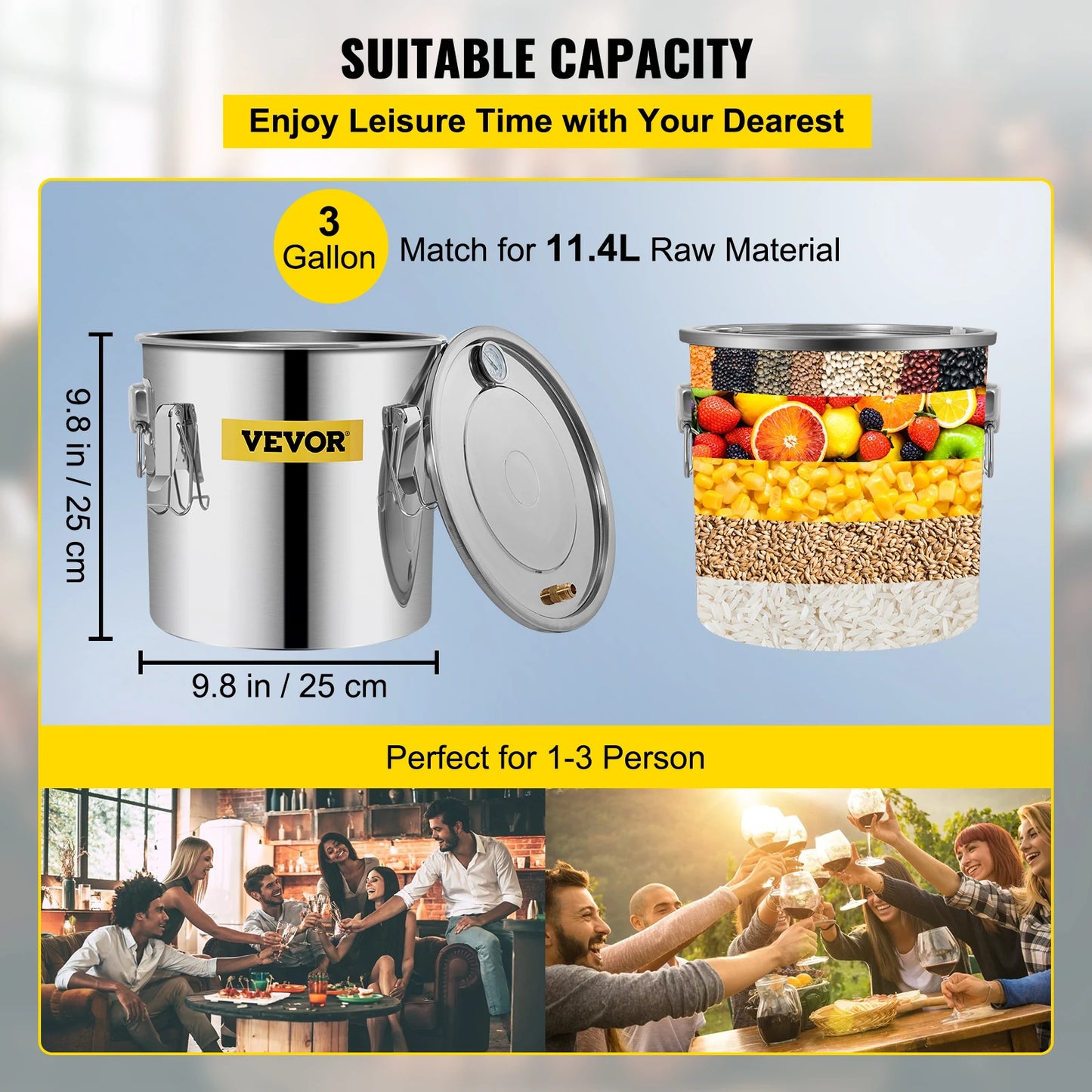 Succebuy Professional Stainless Steel Alcohol Distiller For Home Use