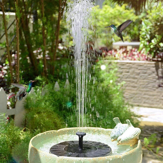 Waterfall Solar Fountain For Garden Pond Or Outdoor Bird Bath