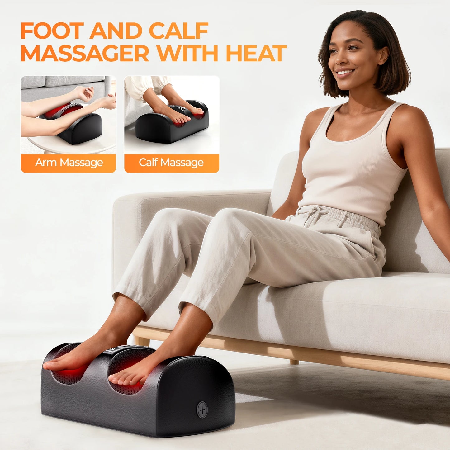 HOMEMASSA Shiatsu Full Body Massage Mat With Heat Detachable Pad
