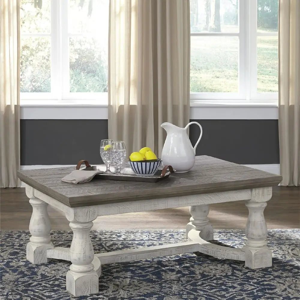 Havalance Modern Farmhouse Rectangular Coffee Table