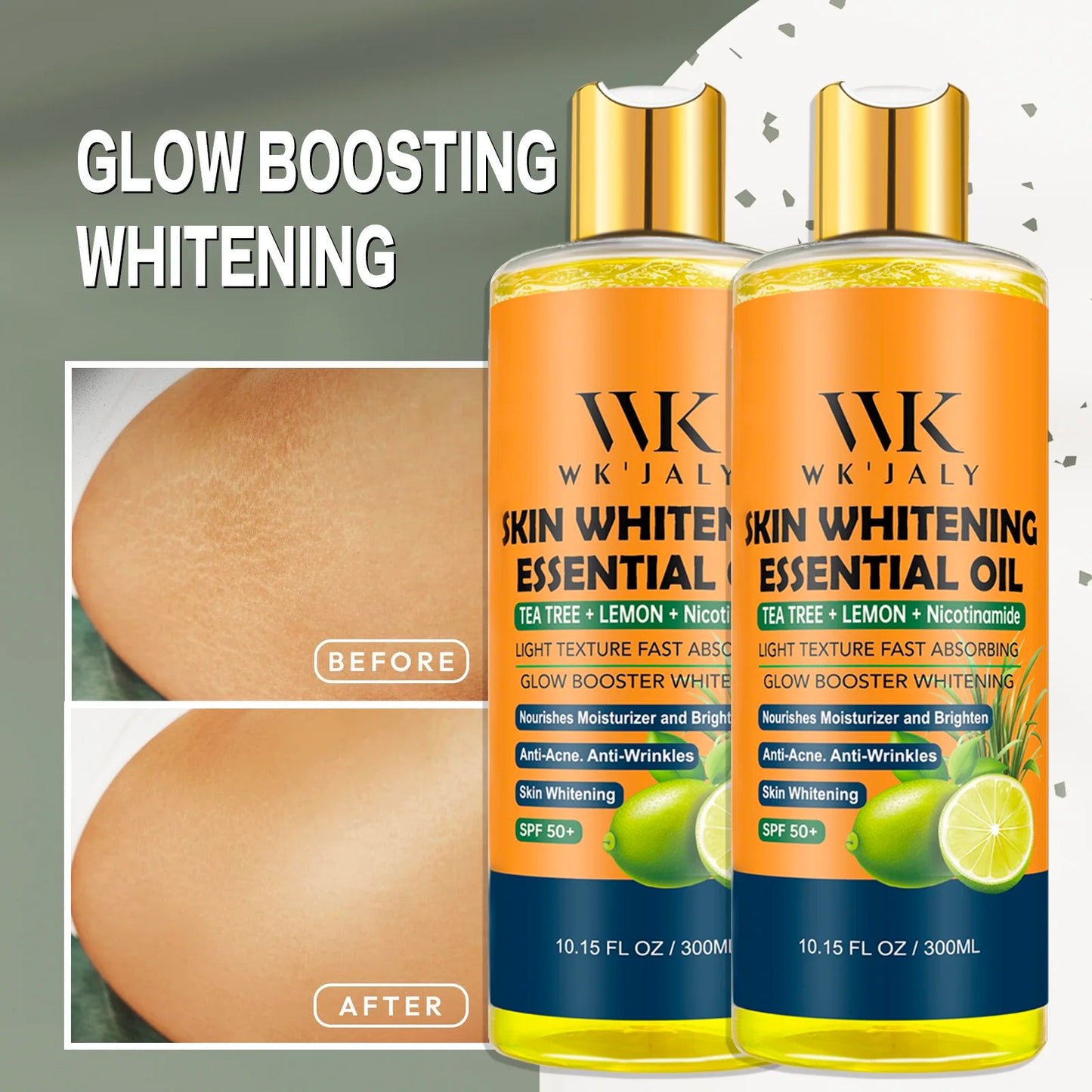 Niacinamide Lightening Body Oil With Tea Tree And Lemon Extract