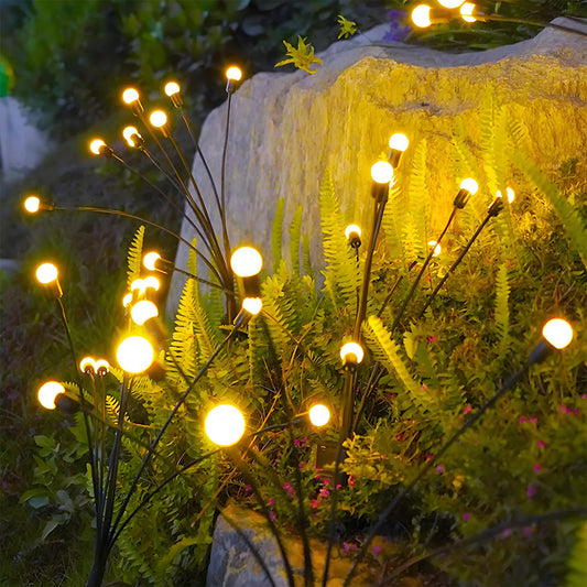 8-Head Solar Firefly Lights Outdoor Decorative Garden Pathway Waterproof