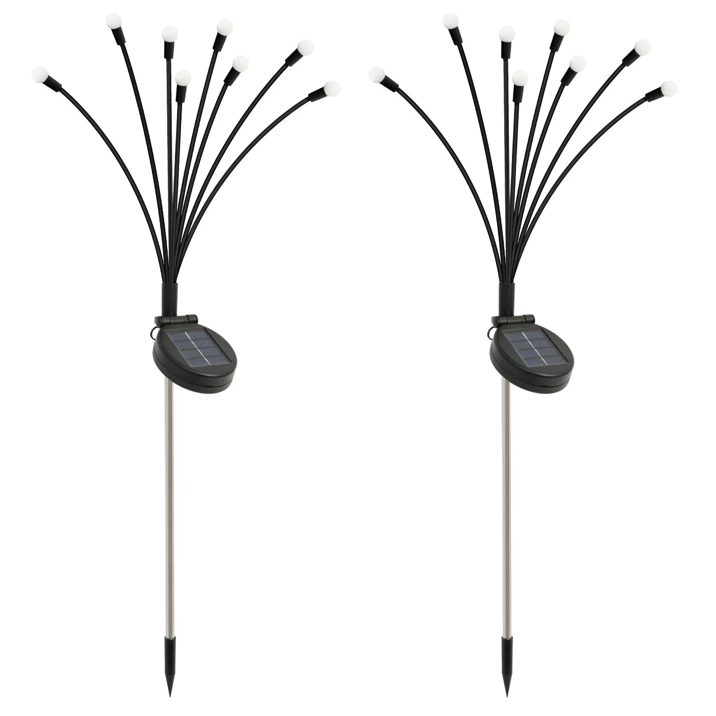 8-Head Solar Firefly LED Lights Outdoor Garden Pathway Decor