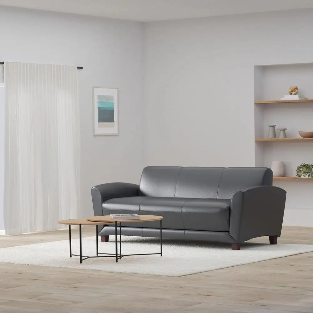 Black Leather Sofa from Retion Collection