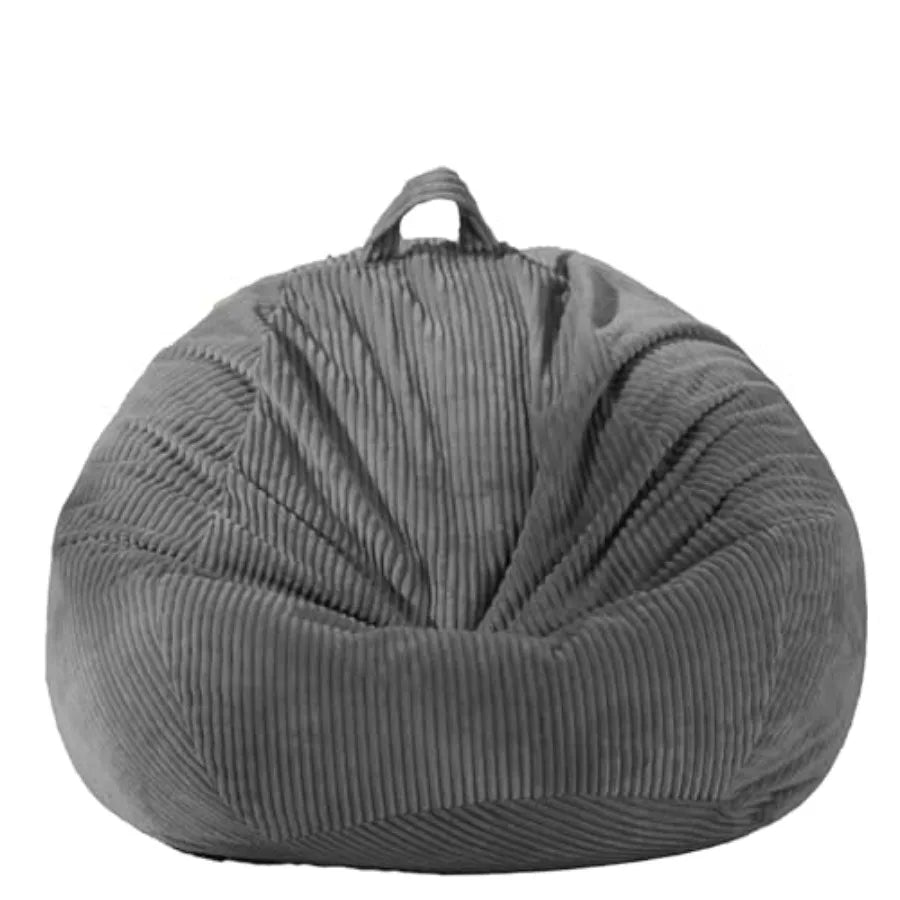 Stuffed Animal Storage Bean Bag Chair Cover No Filler,Large Toy Storage Organizer and Comfy Sofa Chair for Playroom, Teens Adul
