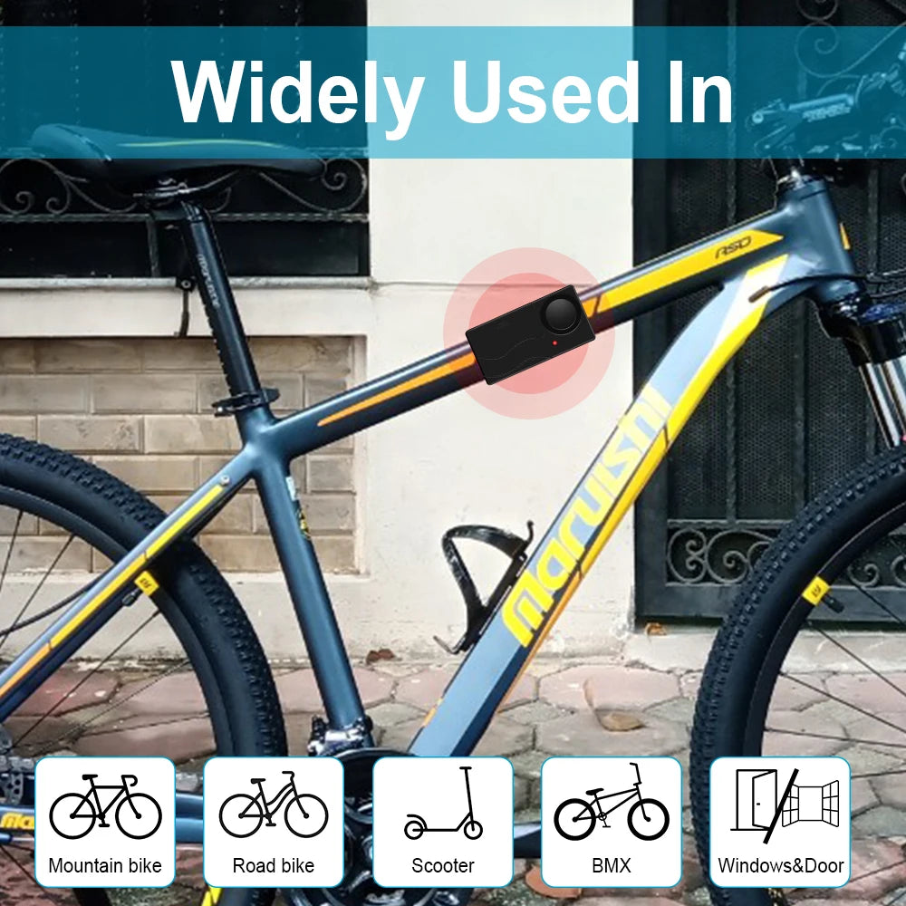 Awapow Wireless Vibration Bike Alarm With Remote Control 110dB
