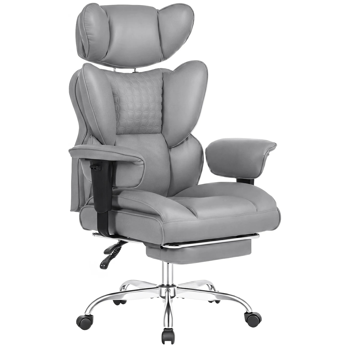 JHK Ergonomic Adjustable Armrests Gaming Chair With Pocket Leather