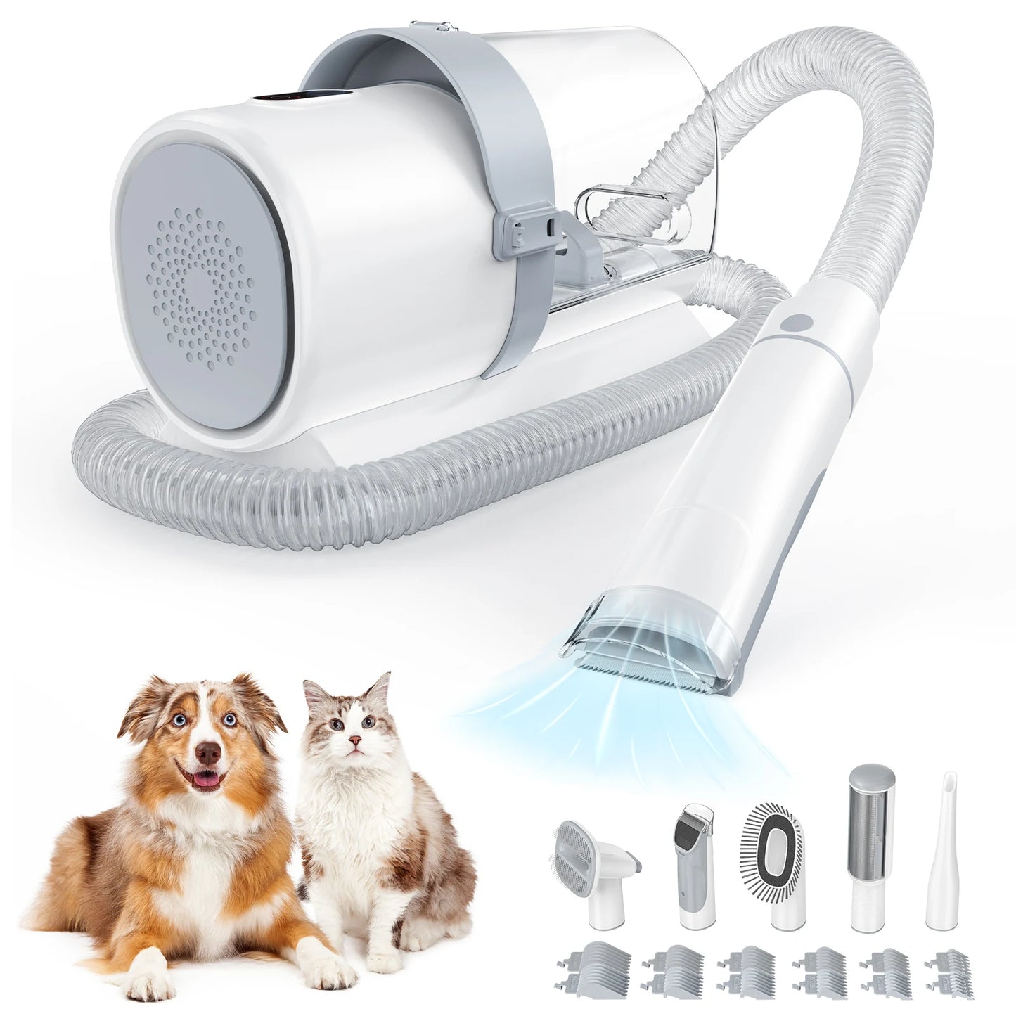 Professional Pet Grooming Vacuum Kit With Cordless Clippers For Pets