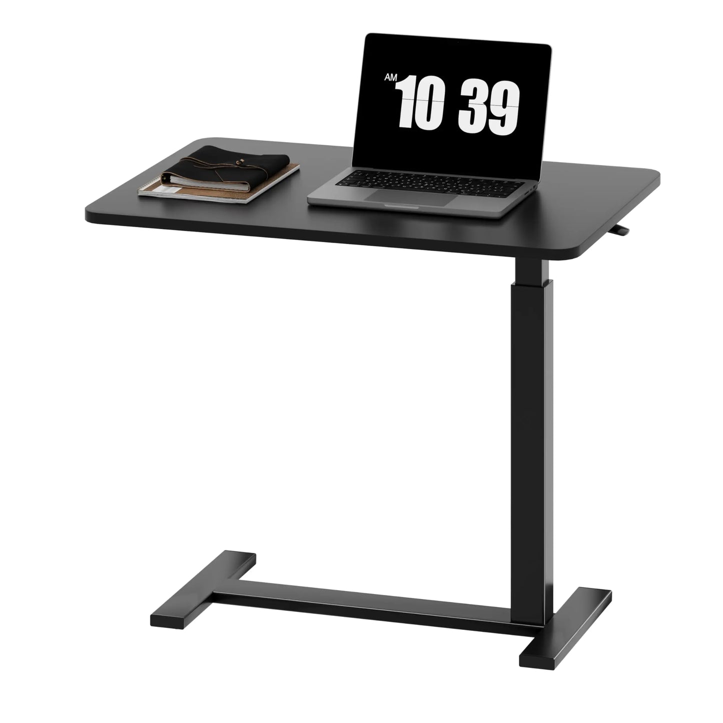 JHK Sofa Table with Hidden Wheels Overbed Bedside Adjustable Height Home Use Bed Table Laptop Mobile Standing Desk For Bedroom